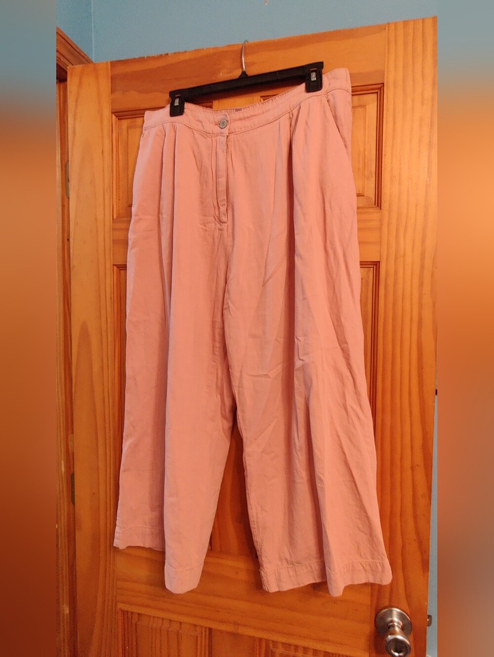 Mango MNGO Pink Flowy Women's Pant Trouser Size XL